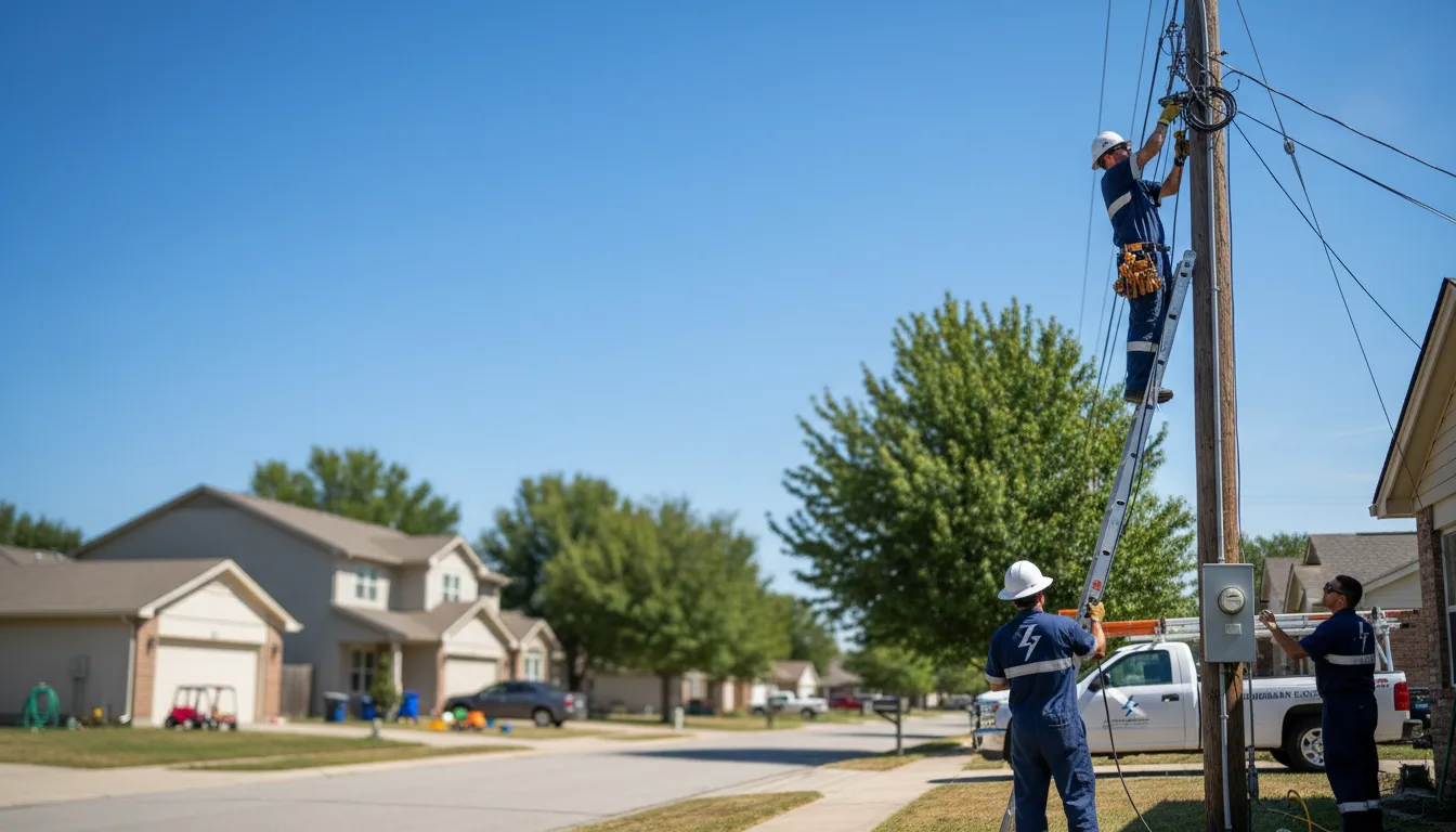 Residential electrician providing installation services in Shell, WY